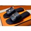 Hermes Original calfskin Giulia sandals Black with Kelly buckle