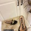 Moschino Metal Logo flat sandals Black 2023
