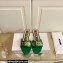 Moschino Metal Logo flat sandals Green 2023