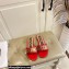 Moschino Metal Logo flat sandals Red 2023