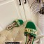 Moschino Metal Logo flat sandals Green 2023