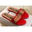 Moschino Metal Logo flat sandals Red 2023