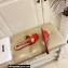 Moschino Metal Logo flat sandals Red 2023