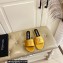 TOM FORD TF Satin slide sandals Yellow 2023