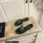 TOM FORD TF crocodile embossed leather slide sandals Green 2023