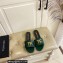 TOM FORD TF crocodile embossed leather slide sandals Green 2023