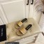 TOM FORD TF crocodile embossed leather slide sandals Gold 2023