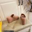 Fendi Leather platform 8.5cm Slides Brown 2023