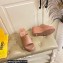 Fendi Leather platform 8.5cm Slides Brown 2023