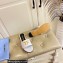 TOM FORD TF crocodile embossed leather slide sandals White 2023