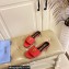 TOM FORD TF crocodile embossed leather slide sandals Red 2023