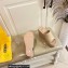Fendi Leather platform 8.5cm Slides Apricot 2023