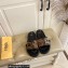 Fendi Feel slides with FF Baguette buckle Black/Brown 2023