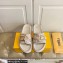 Fendi Feel slides with FF Baguette buckle White 2023