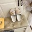 Fendi Feel slides with FF Baguette buckle White 2023