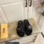 Fendi Feel slides with FF Baguette buckle Black 2023