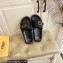 Fendi Feel slides with FF Baguette buckle Black 2023