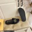 Fendi Feel slides with FF Baguette buckle Black 2023