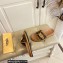 Fendi Feel slides with FF Baguette buckle Brown 2023