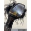 Alexander Wang Heel 8.5cm Lulu Feather Slide Sandals In Satin Black 2023