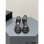 Alexander Wang Heel 8.5cm DAHLIA Sandals Leather Black 2023