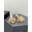 Alexander Wang Heel 8.5cm Lulu Feather Slide Sandals In Satin Apricot 2023