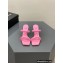 Alexander Wang Heel 7.5cm Julie Sandals In PADDED NYLON Pink 2023