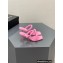 Alexander Wang Heel 7.5cm Julie Sandals In PADDED NYLON Pink 2023