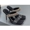 Alexander Wang Heel 10.5cm Julie Slide Sandals In Crystal and PVC 2023