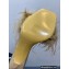 Alexander Wang Heel 8.5cm Lulu Feather Slide Sandals In Satin Apricot 2023