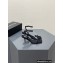 Alexander Wang Heel 7.5cm Julie Sandals Black with Crystal Logo 2023