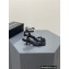Alexander Wang Heel 4.5cm Julie Sandals Black with Crystal Logo 2023