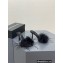 Alexander Wang Heel 8.5cm Lulu Feather Slide Sandals In Satin Black 2023