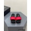 Alexander Wang AW Platform Slide sandals IN NYLON Red 2023