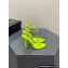 Alexander Wang Heel 10.5cm DAHLIA Sandals Satin Yellow 2023