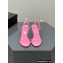 Alexander Wang Heel 8.5cm DAHLIA Sandals Satin Pink 2023