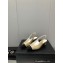Chanel Chain Heel Grosgrain Sling-Back Pumps G39643 Lambskin Beige 2023