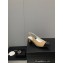 Chanel Chain Heel Grosgrain Sling-Back Pumps G39643 Suede Calfskin Beige 2023