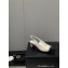 Chanel Chain Heel Grosgrain Sling-Back Pumps G39643 Lambskin White 2023