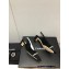 Chanel Chain Heel Grosgrain Sling-Back Pumps G39643 Suede Calfskin Black 2023