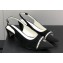 Chanel Chain Heel Grosgrain Sling-Back Pumps G39643 Suede Calfskin Black 2023
