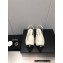 Chanel Chain Grosgrain Flat Sling-Back Pumps Lambskin Quilting White 2023