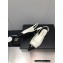 Chanel Chain Grosgrain Flat Sling-Back Pumps Lambskin Quilting White 2023