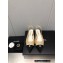 Chanel Chain Grosgrain Flat Sling-Back Pumps Lambskin Quilting Beige 2023