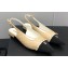 Chanel Chain Grosgrain Flat Sling-Back Pumps Lambskin Quilting Beige 2023