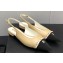 Chanel Chain Grosgrain Flat Sling-Back Pumps Lambskin Beige 2023