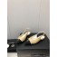 Chanel Chain Grosgrain Flat Sling-Back Pumps Lambskin Beige 2023