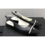 Chanel Chain Grosgrain Flat Sling-Back Pumps Lambskin Black 2023