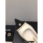 Chanel Chain Grosgrain Flat Sling-Back Pumps Lambskin White 2023