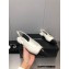 Chanel Chain Grosgrain Flat Sling-Back Pumps Lambskin White 2023